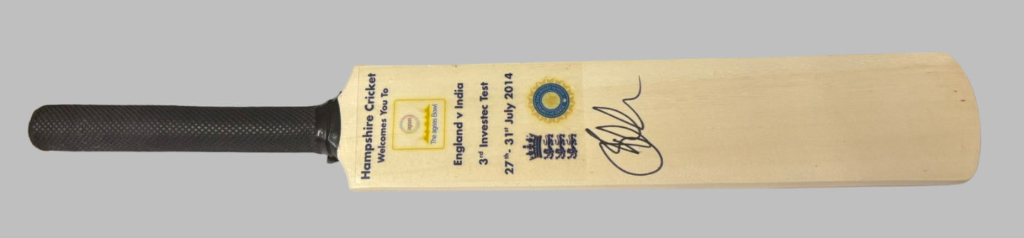 Cricket Player Jos Buttler Signed 2014 England vs India Test Series Mini Cricket Bat + Dealer COA