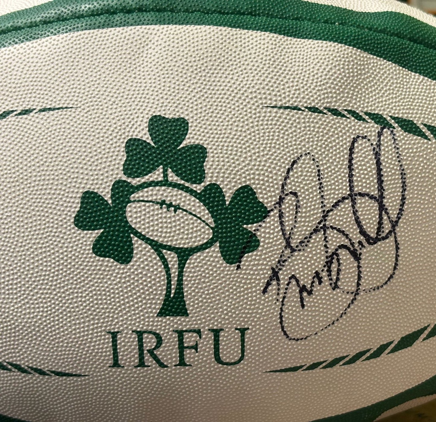 Irish Rugby Legend Brian O'Driscoll Signed IRFU Full Size Rugby Ball + Cert