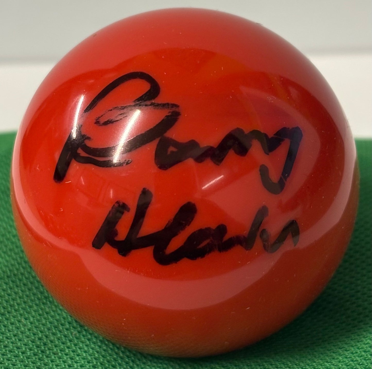 Founder & President of Matchroom Sport Barry Hearn Signed Red Snooker Ball + Cert