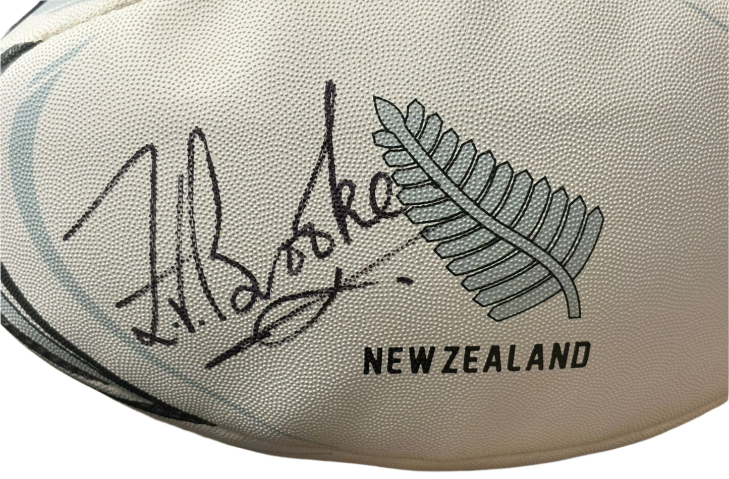 New Zealand Rugby Player Zinzan Brook Signed Full Size Rugby Ball + Cert