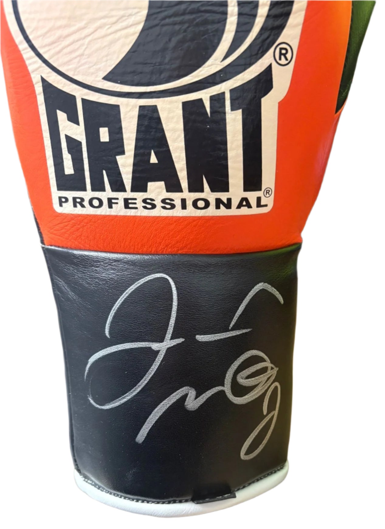 Floyd Mayweather Jr Signed Orange & Black Grant Boxing Glove + Dealer COA