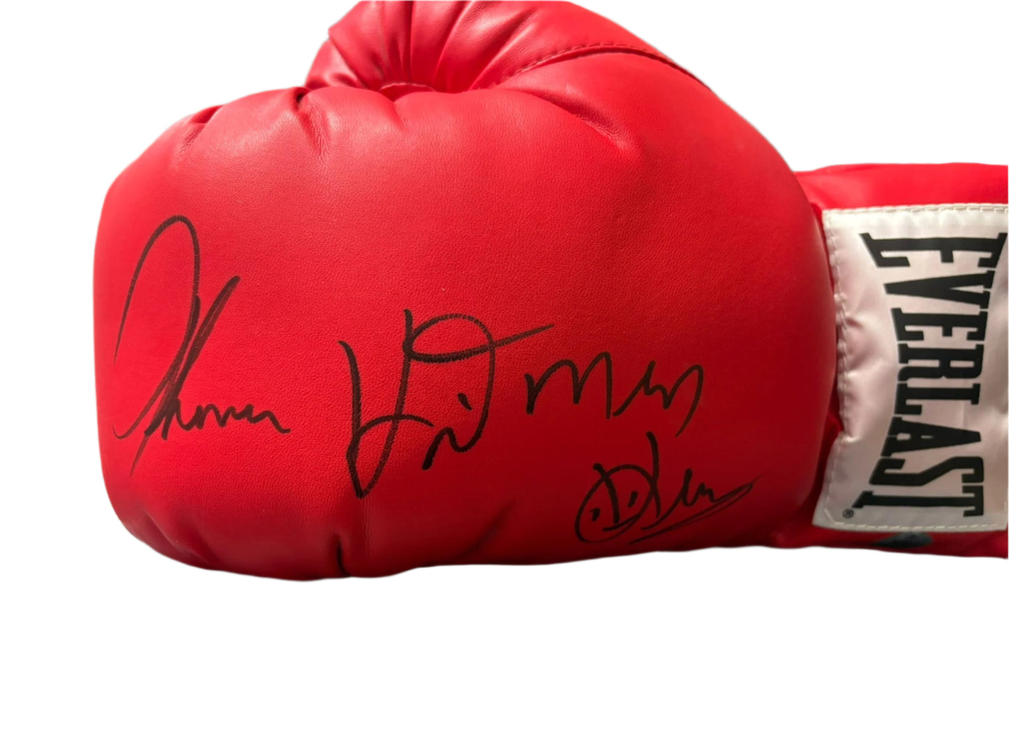Thomas 'Hitman' Hearns Signed Red Everlast Boxing Glove + Cert