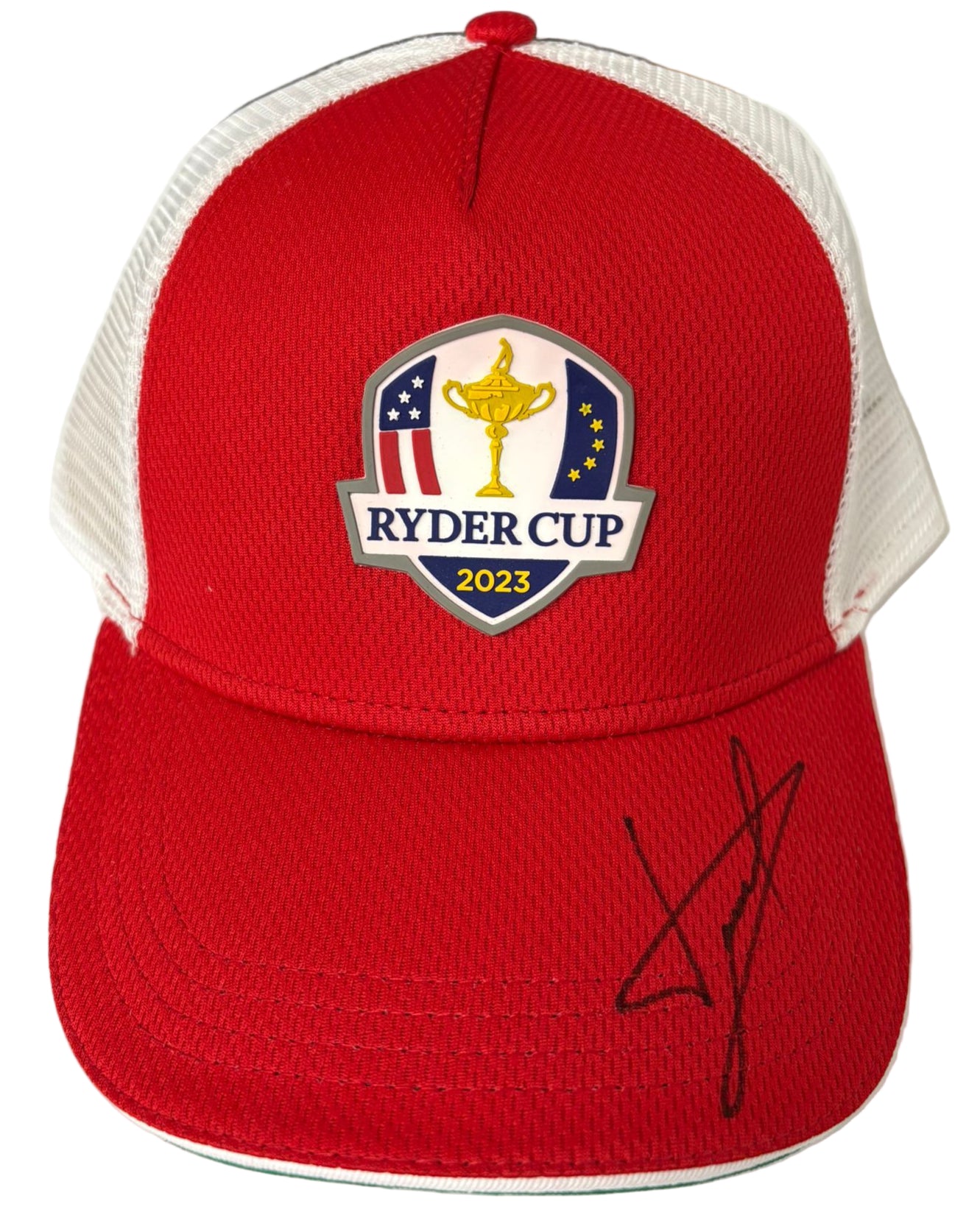2023 Ryder Cup at Marco Simone Golf Cap Signed by Europe Captain Luke Donald + COA