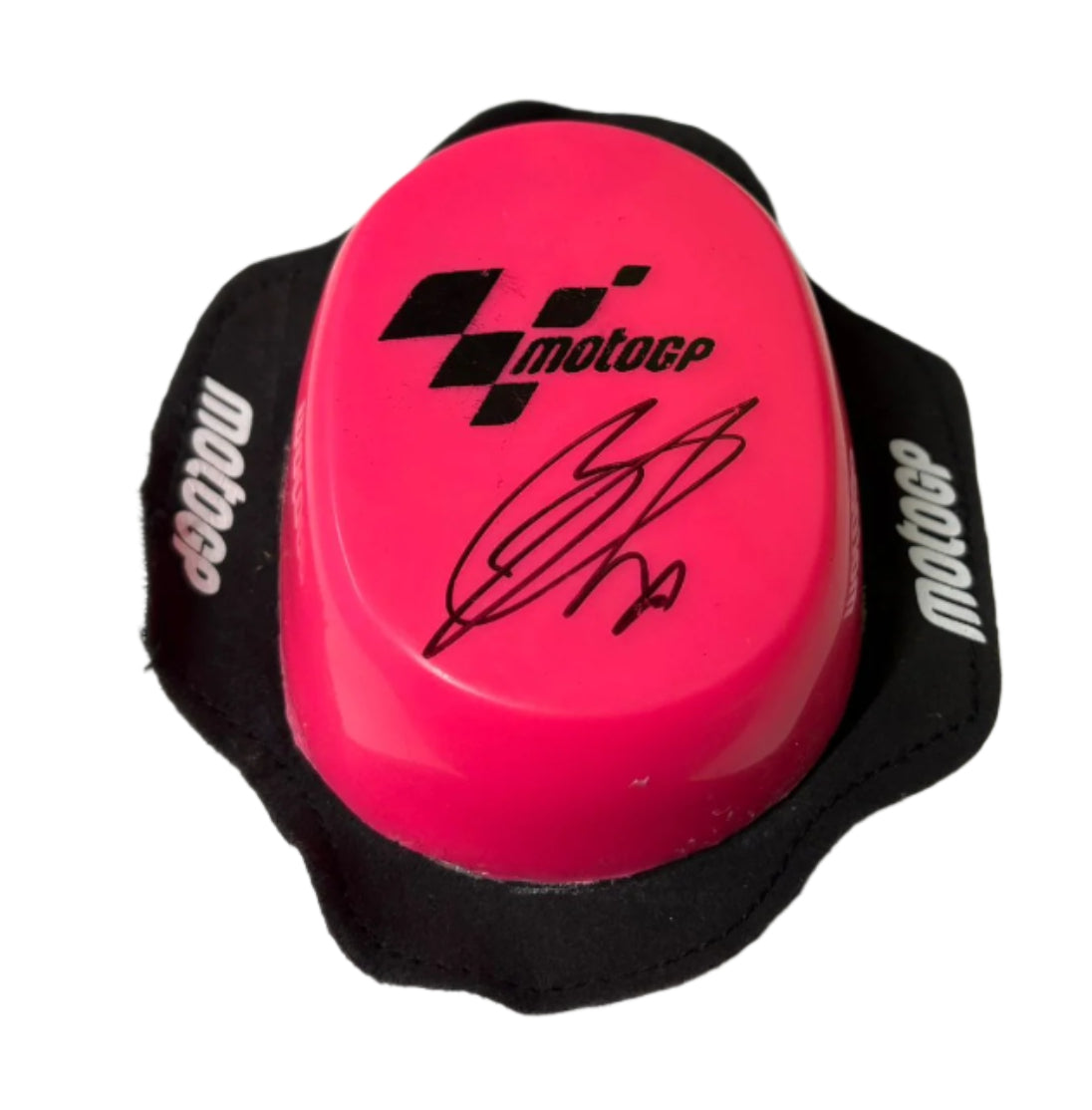 Francesco Bagnaia #63 Ducati Lenovo MotoGP Rider Signed Pink Knee Slider + COA