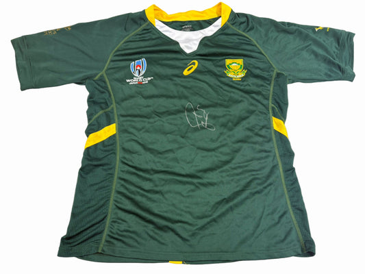 South Africa Rugby Captain Siya Kolisi Signed 2019 Rugby World Cup Shirt + Cert