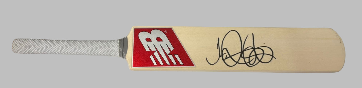 England Cricket Legend & Star Batsman Joe Root Signed New Balance Mini Cricket Bat + COA