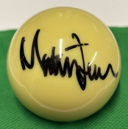 Matthew Stevens Signed WHITE Snooker Ball + Dealer COA