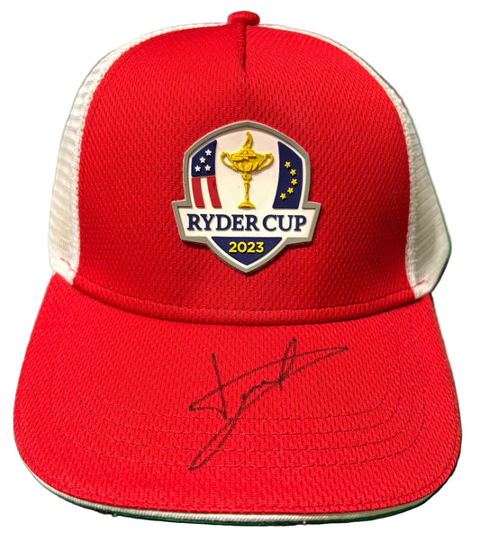 2023 Ryder Cup at Marco Simone Golf Cap Signed by Europe Captain Luke Donald + COA