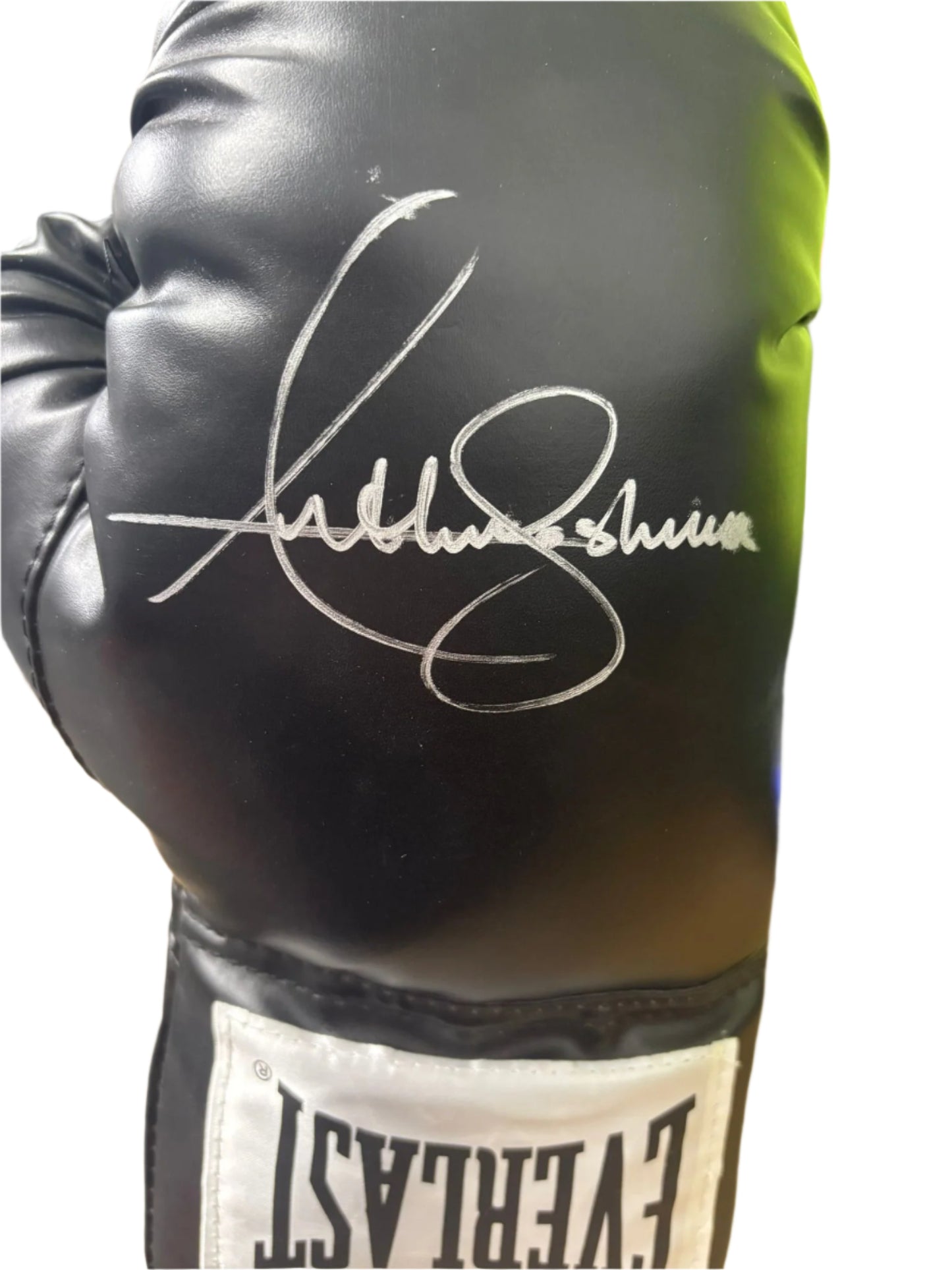 Anthony Joshua 'AJ' World Heavyweight Champion Signed Black Everlast Boxing Glove + COA