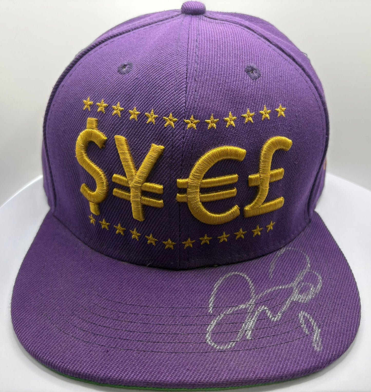 Floyd Mayweather Signed The Money Team (TMT) $¥€£ Official Purple Flat Brim Cap + Cert