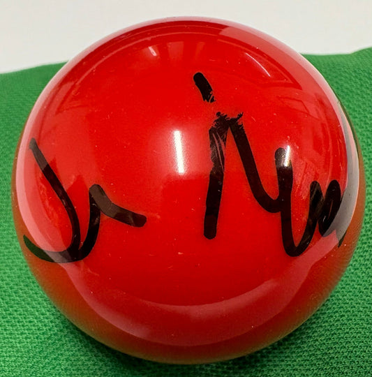 Liam Highfield Signed RED Snooker Ball + Dealer COA