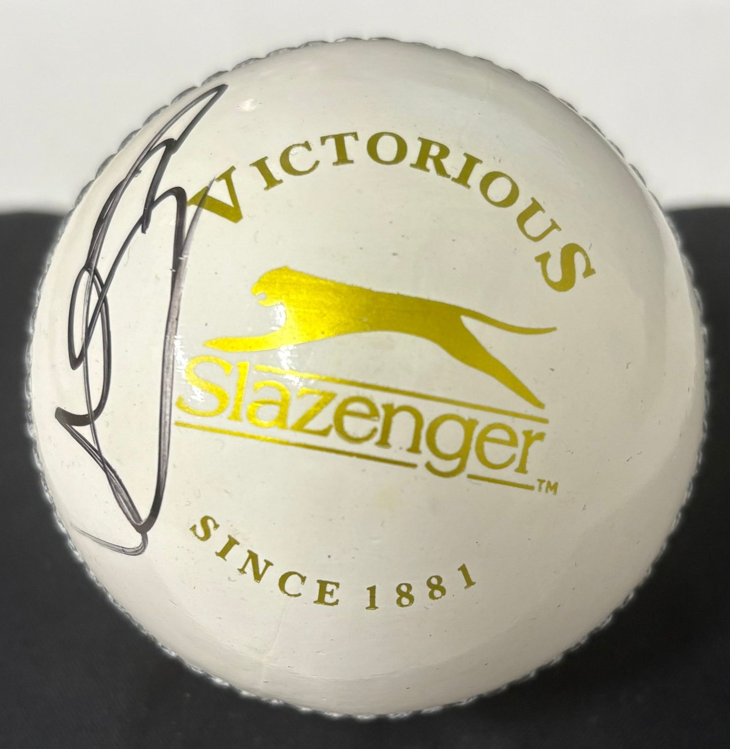 England, Lancashire & Birmingham Phoenix Cricket Player Liam Livingstone Signed White Cricket Ball + COA