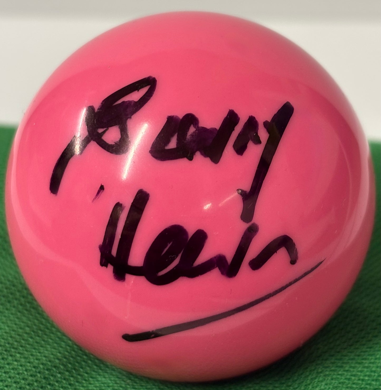 Founder & President of Matchroom Sport Barry Hearn Signed Pink Snooker Ball + Cert