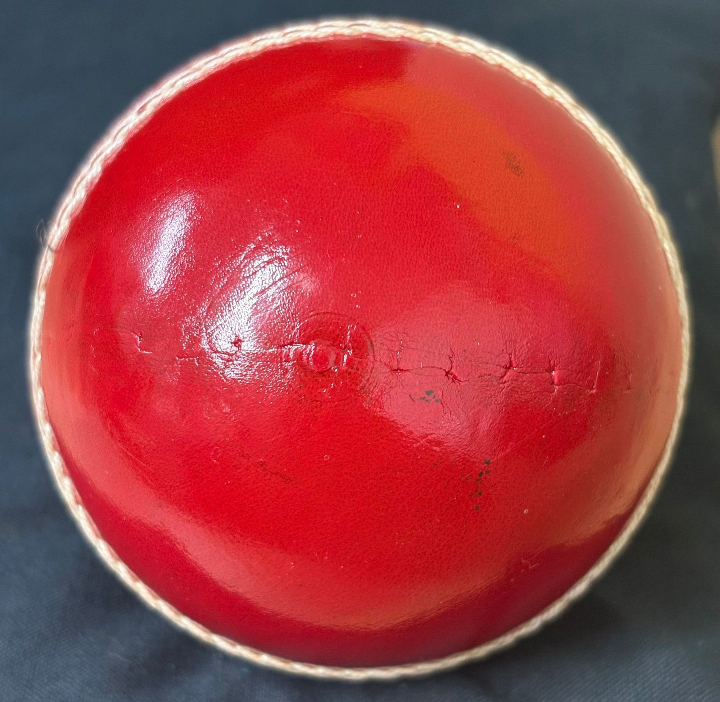 England Cricket Bowler Sam Cook Signed Red Cricket Ball + Dealer COA