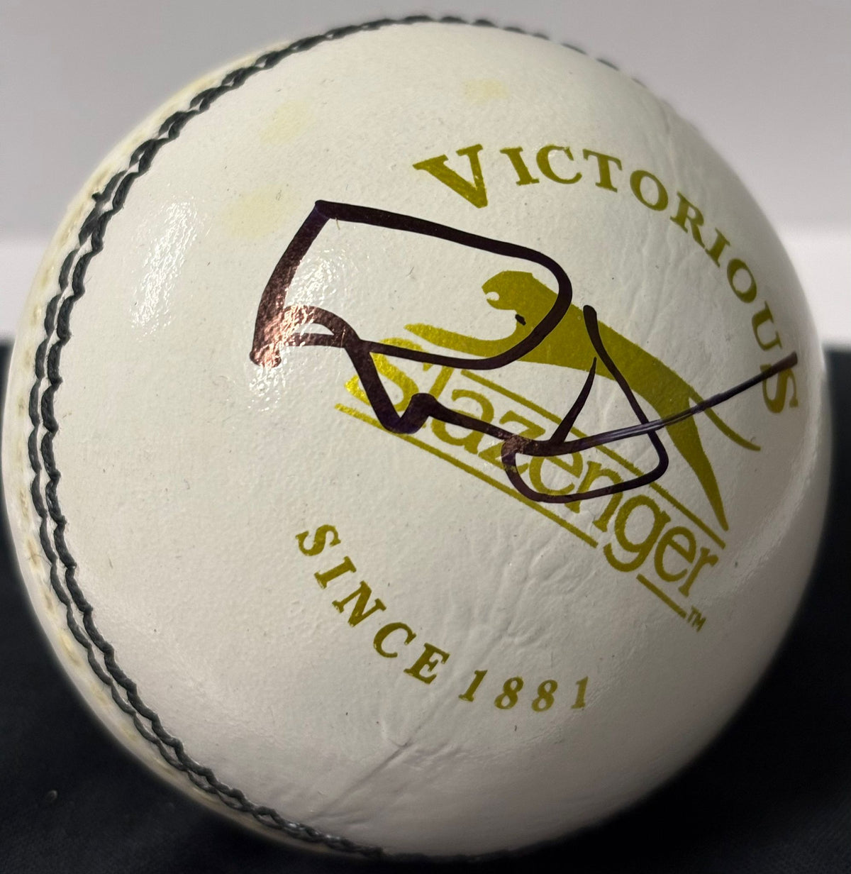 Steve Harmison Former England Fast Bowler Signed White Cricket Ball + Cert