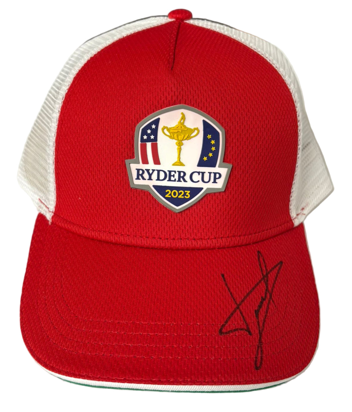 2023 Ryder Cup at Marco Simone Golf Cap Signed by Europe Captain Luke Donald + COA