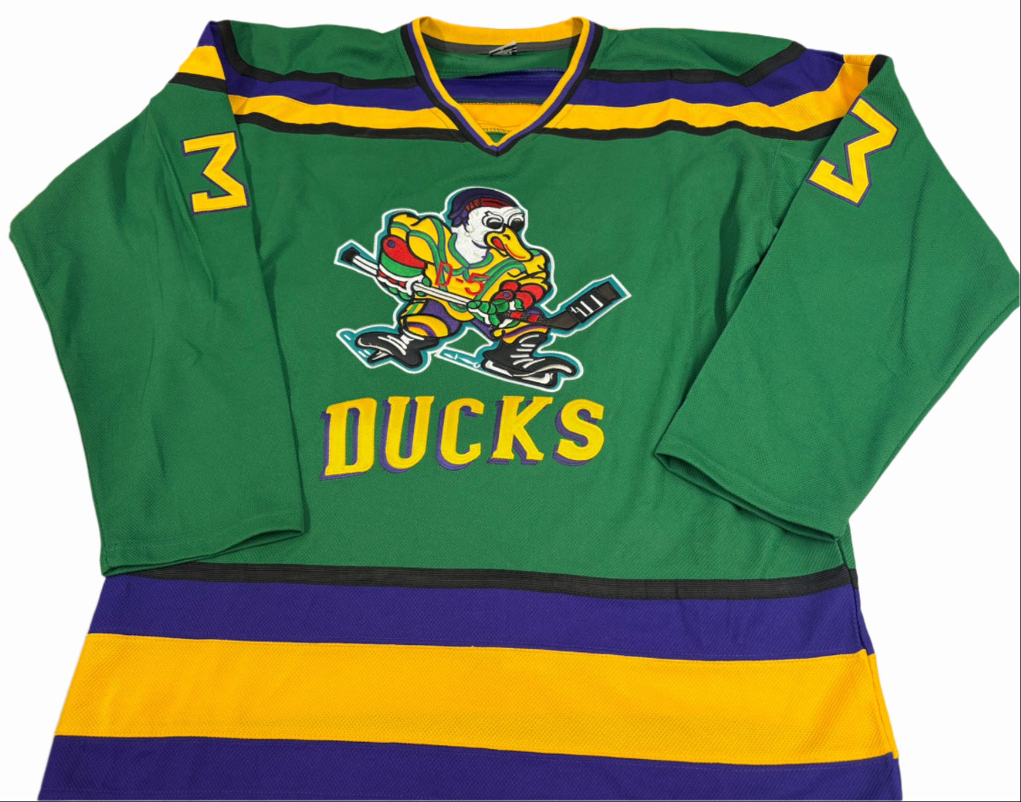 Mighty Ducks Ice Hockey Jersey Signed by Shaun Weiss as #33 Greg Goldberg + COA