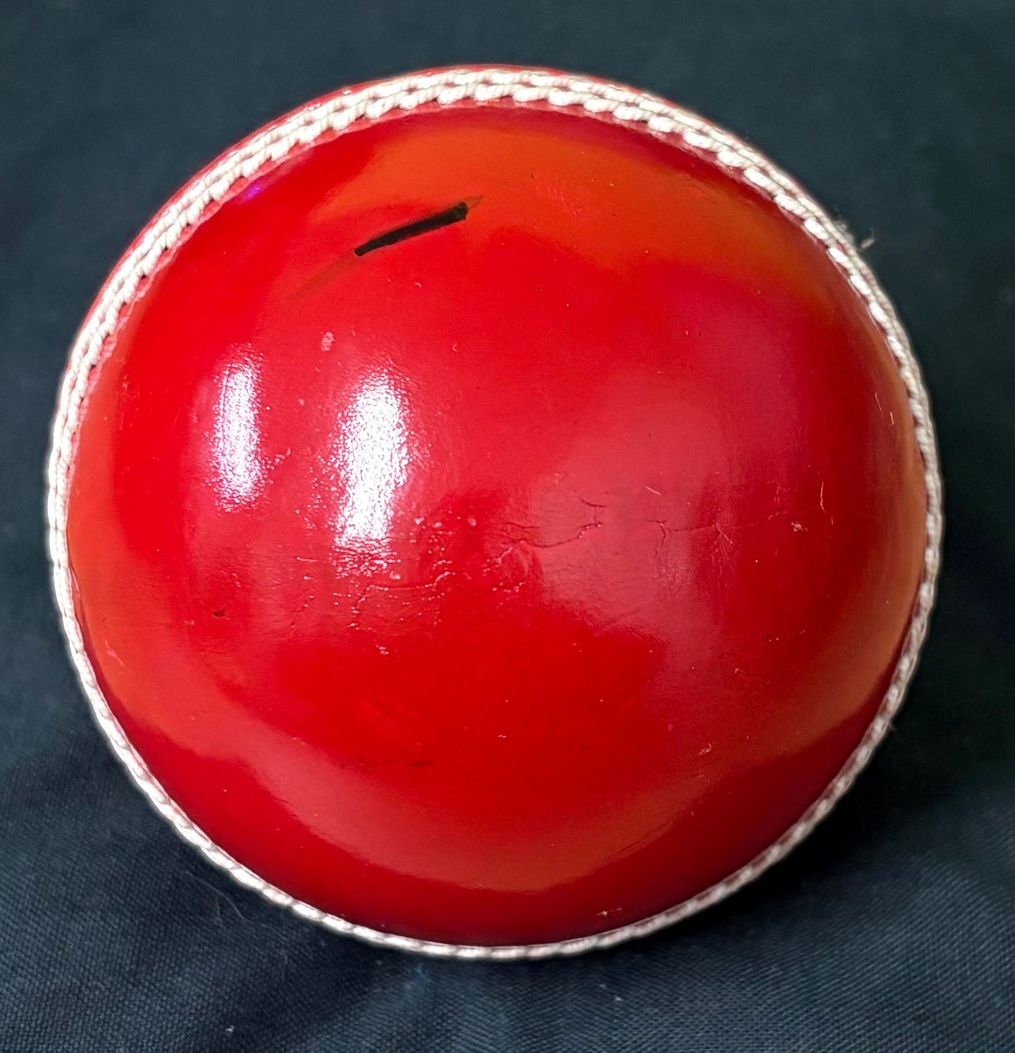 England & Durham Cricketer Brydon Carse Signed Red Cricket Ball + Dealer COA