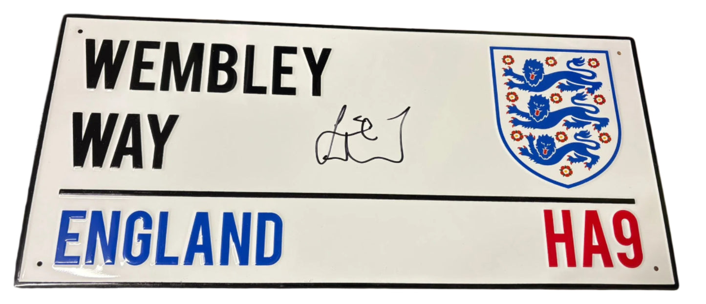 Jamie Redknapp Signed England Wembley Way Street Sign + Cert