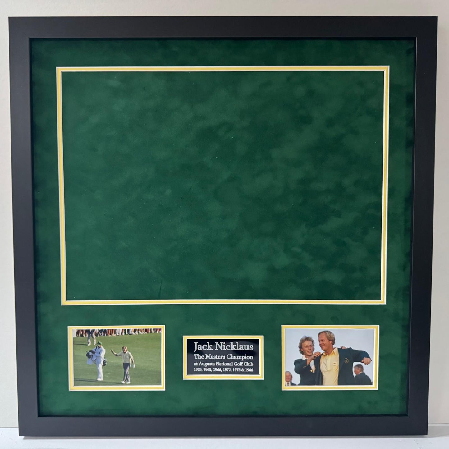Premium Golf Flag Framing Kit for Six-Time Masters Winner Jack Nicklaus Pin Flag