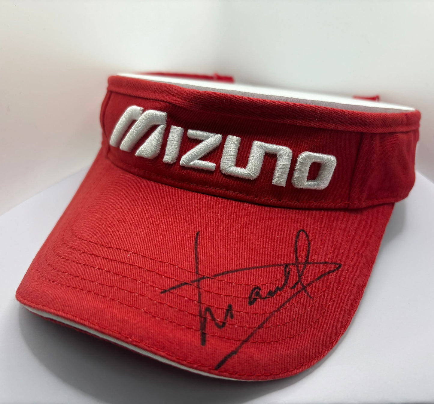 Luke Donald 2025 Team Europe Ryder Cup Captain Signed Mizuno Golf Visor + Cert