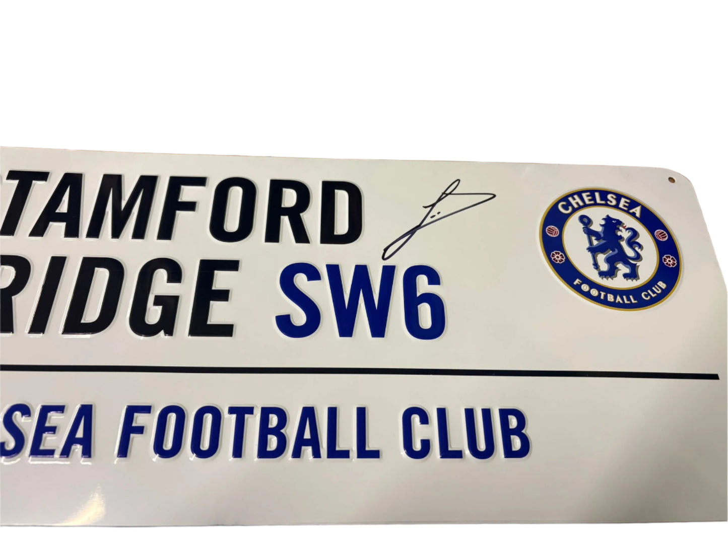 Ruud Gullit - Dutch Footballer Signed Chelsea FC Street Sign + Dealer COA