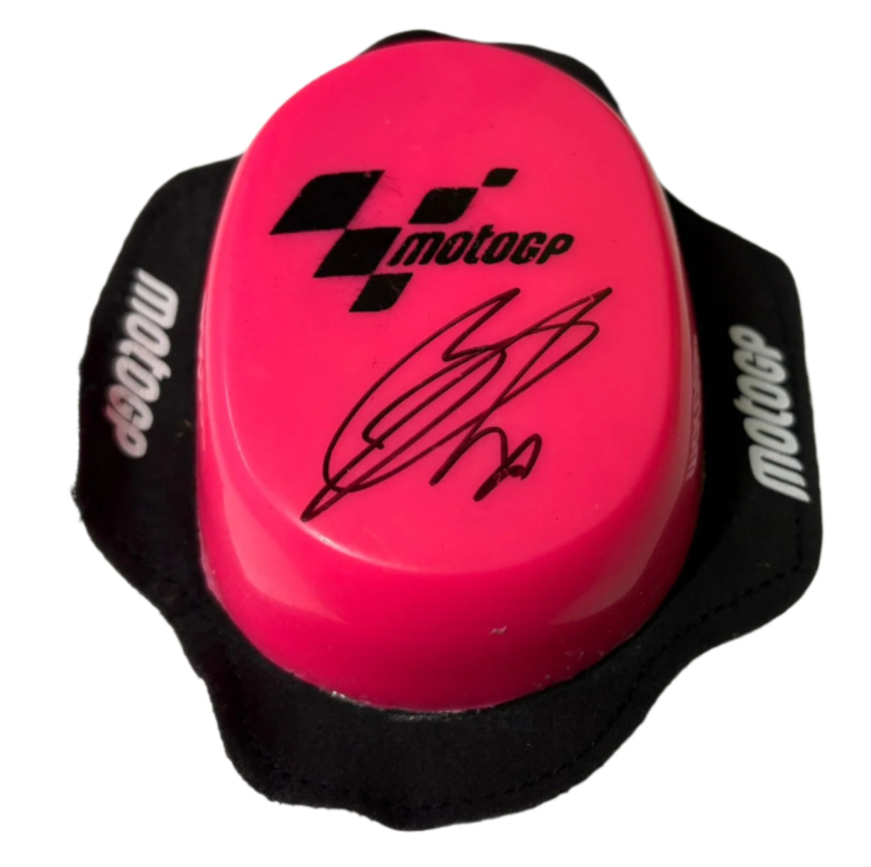 Francesco Bagnaia #63 Ducati Lenovo MotoGP Rider Signed Pink Knee Slider + COA