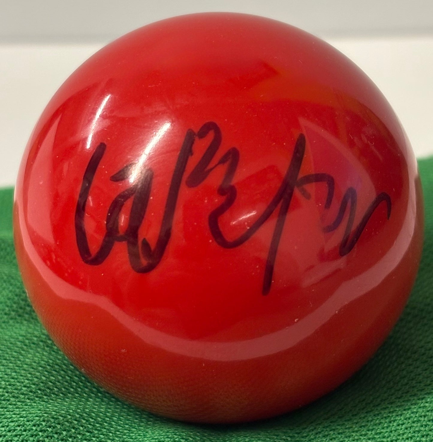 Chinese Snooker Player Lei Peifan Signed Red Snooker Ball + COA