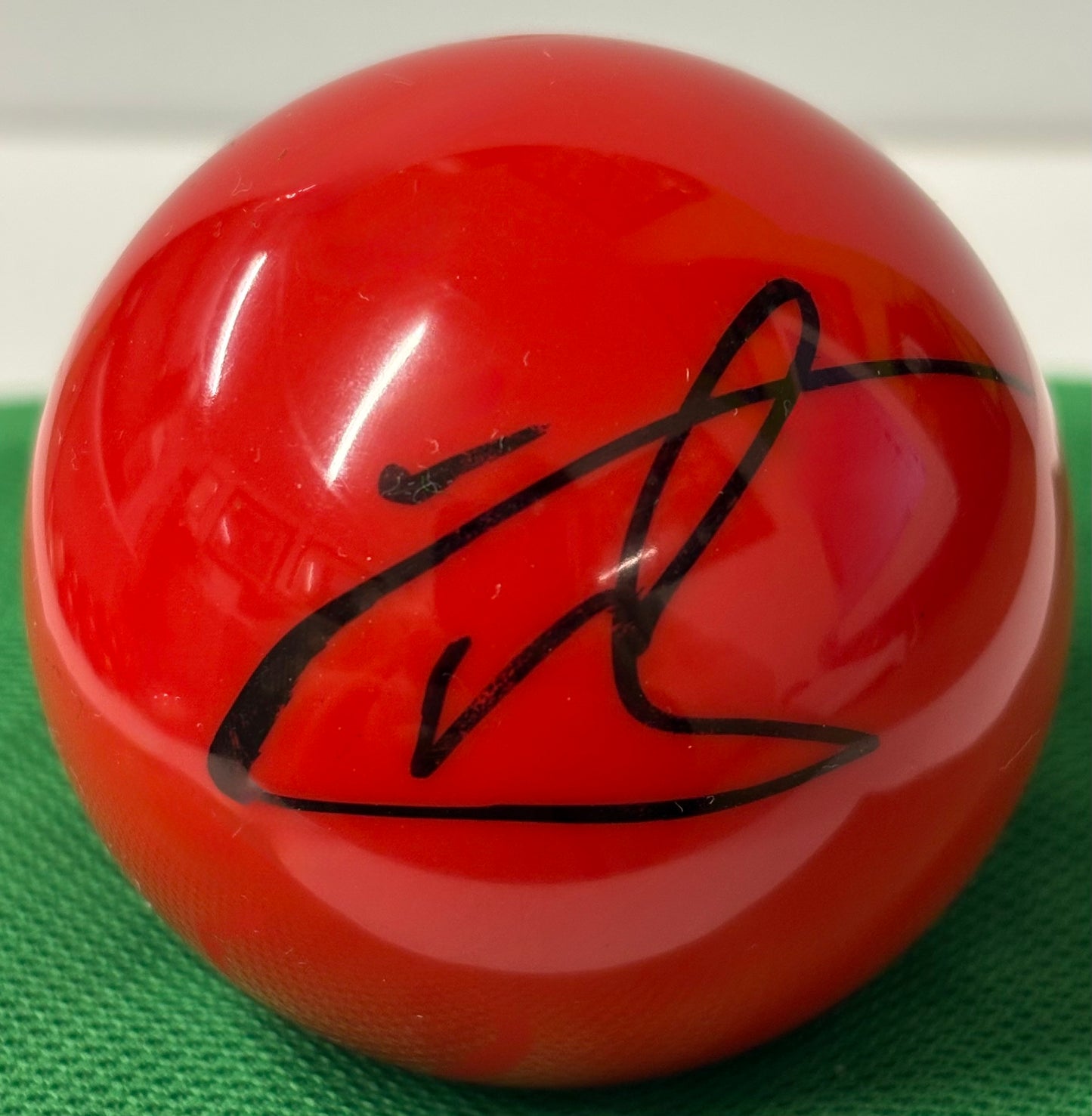 2022 European Masters Winner Fan Zhengyi Signed Red 2’’ Snooker Ball + COA