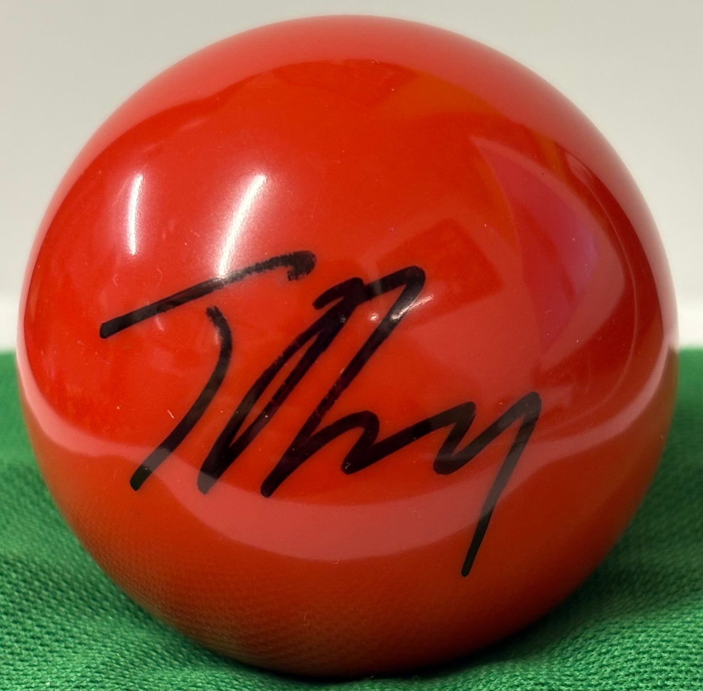 1x Ranking Event Winner Jimmy Robertson Signed Red Snooker Ball + COA