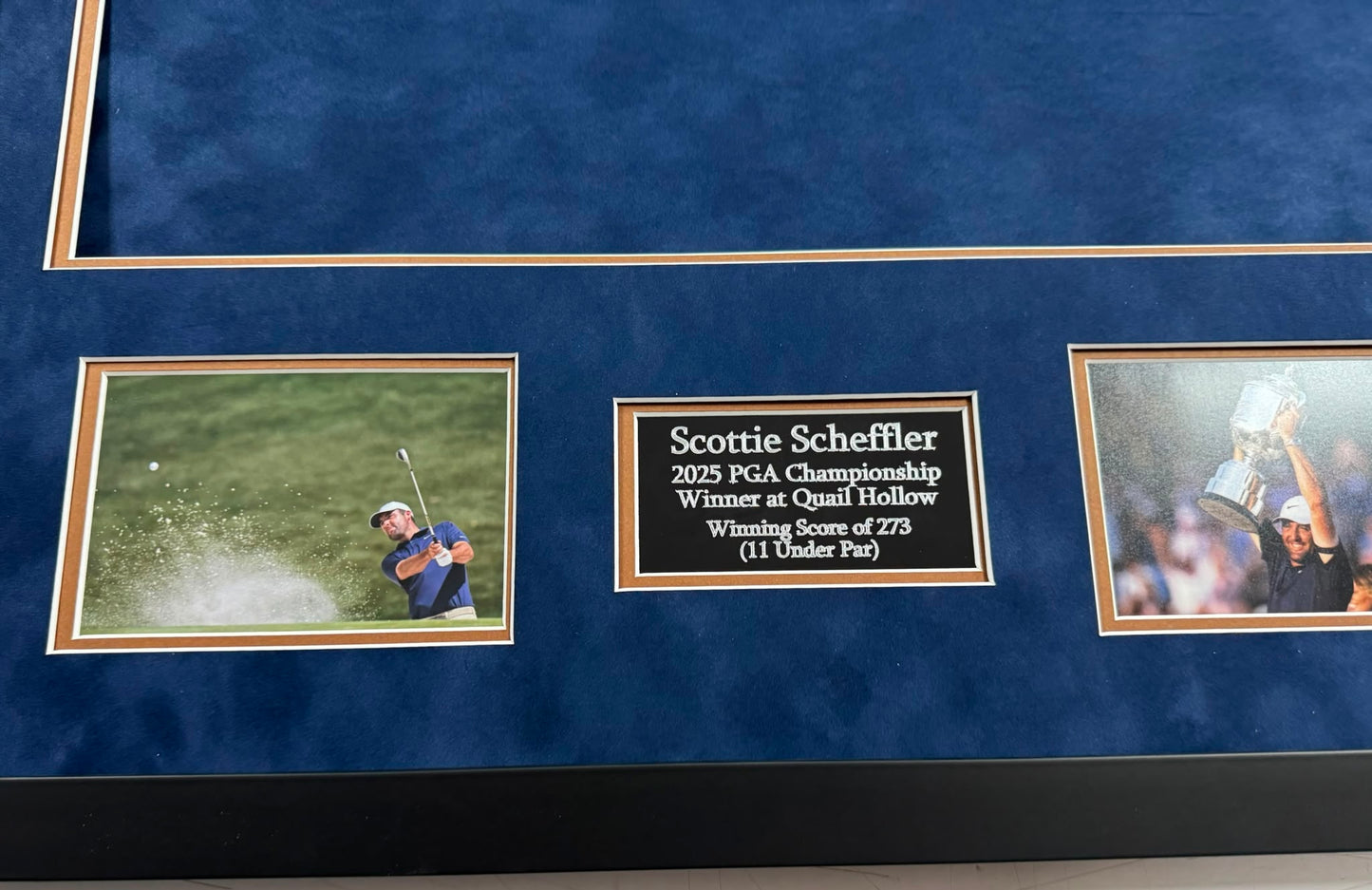 Premium Golf Flag Framing Kit for Scottie Scheffler 2025 PGA Championship Golf Flag