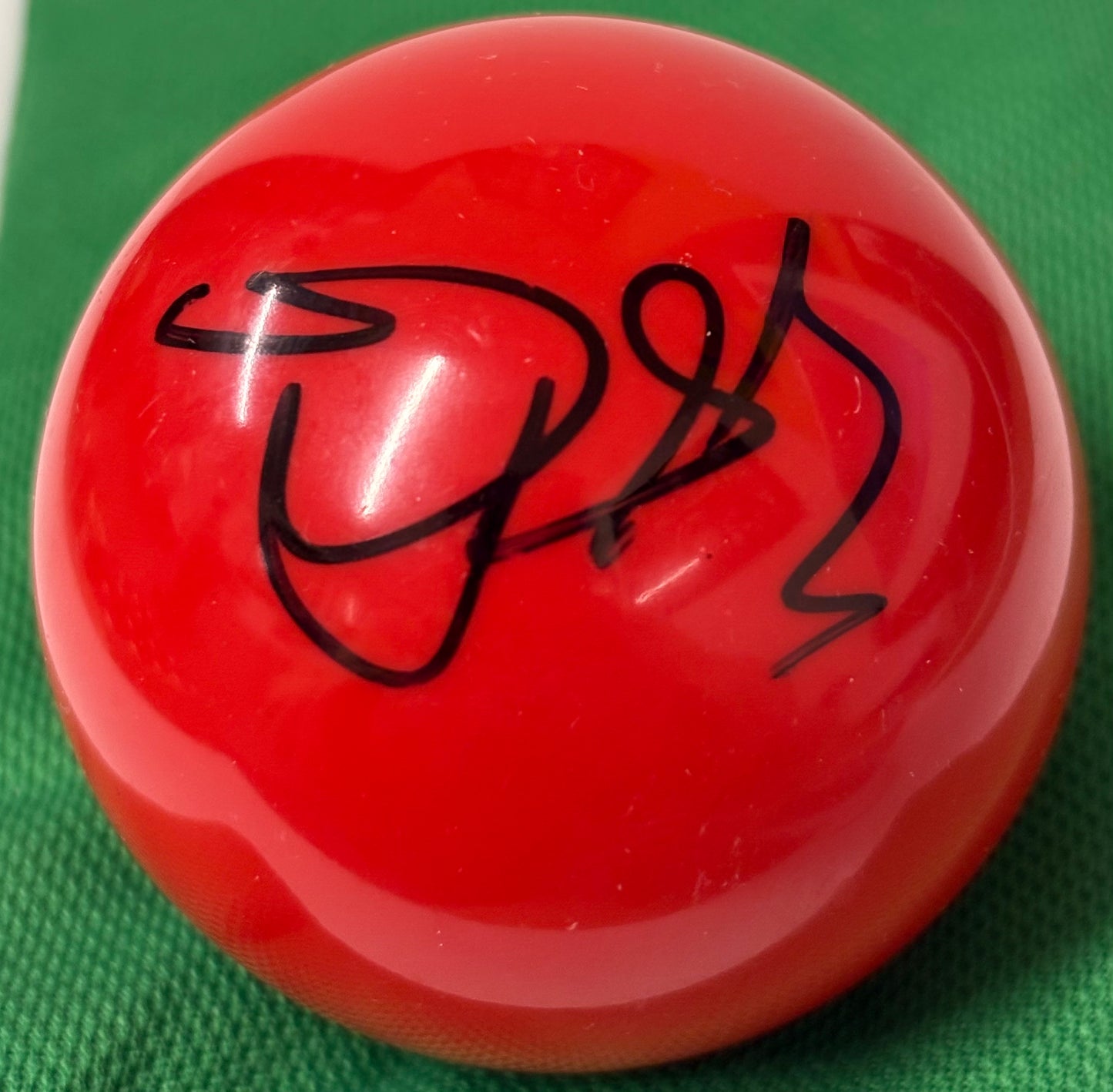 World Snooker Tour Player Xu Si Signed Red Snooker + Cert