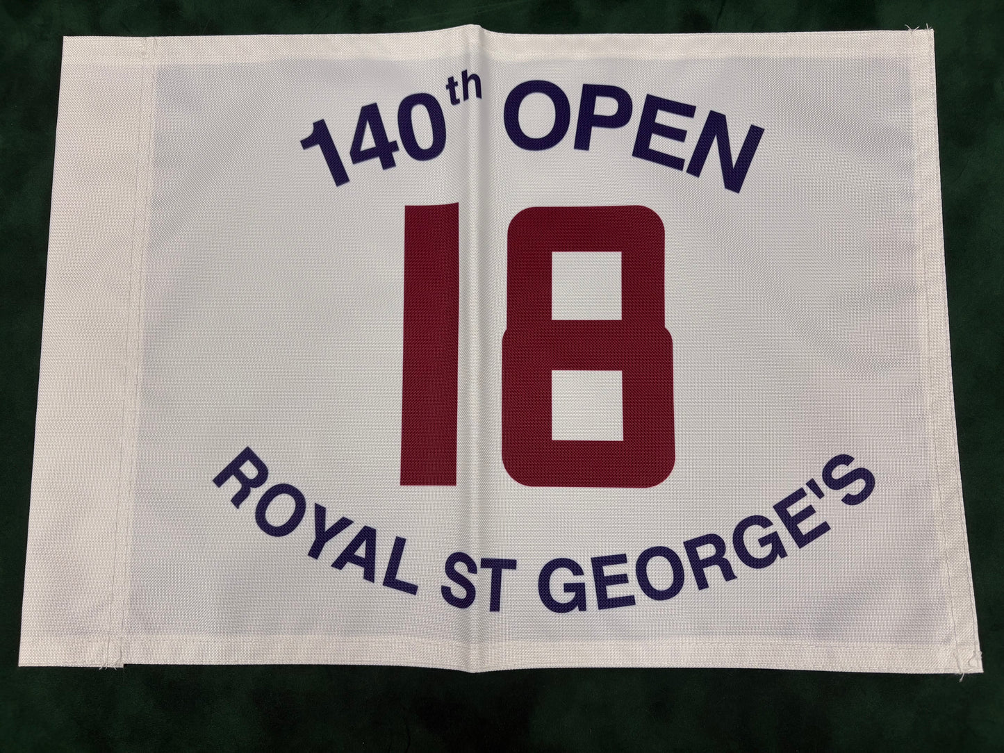 140th Open Championship at Royal St George's Unsigned Golf Flag (White)