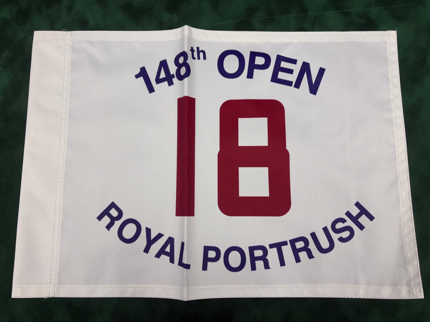 148th Open Championship at Royal Portrush Unsigned Golf Flag (White)