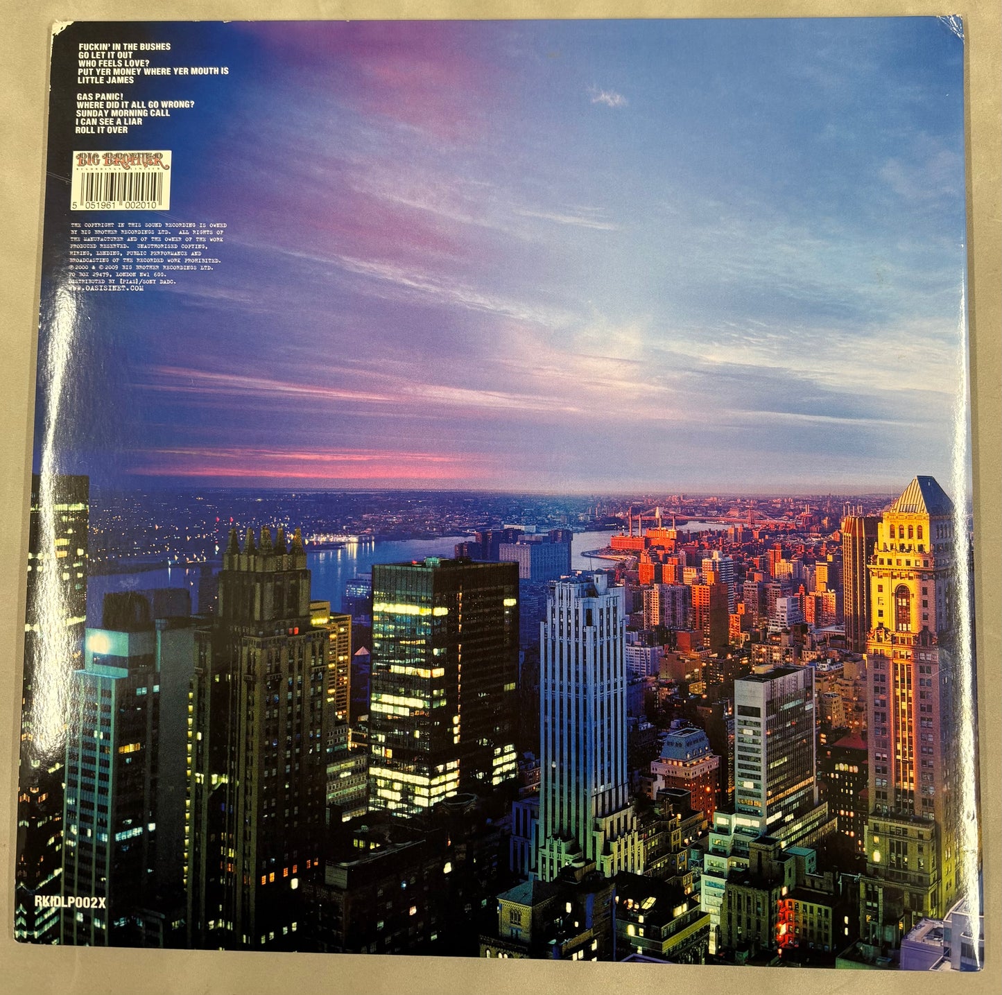 Noel Gallagher 'Oasis' Signed Standing On The Shoulders of Giants 12'' Vinyl with COA