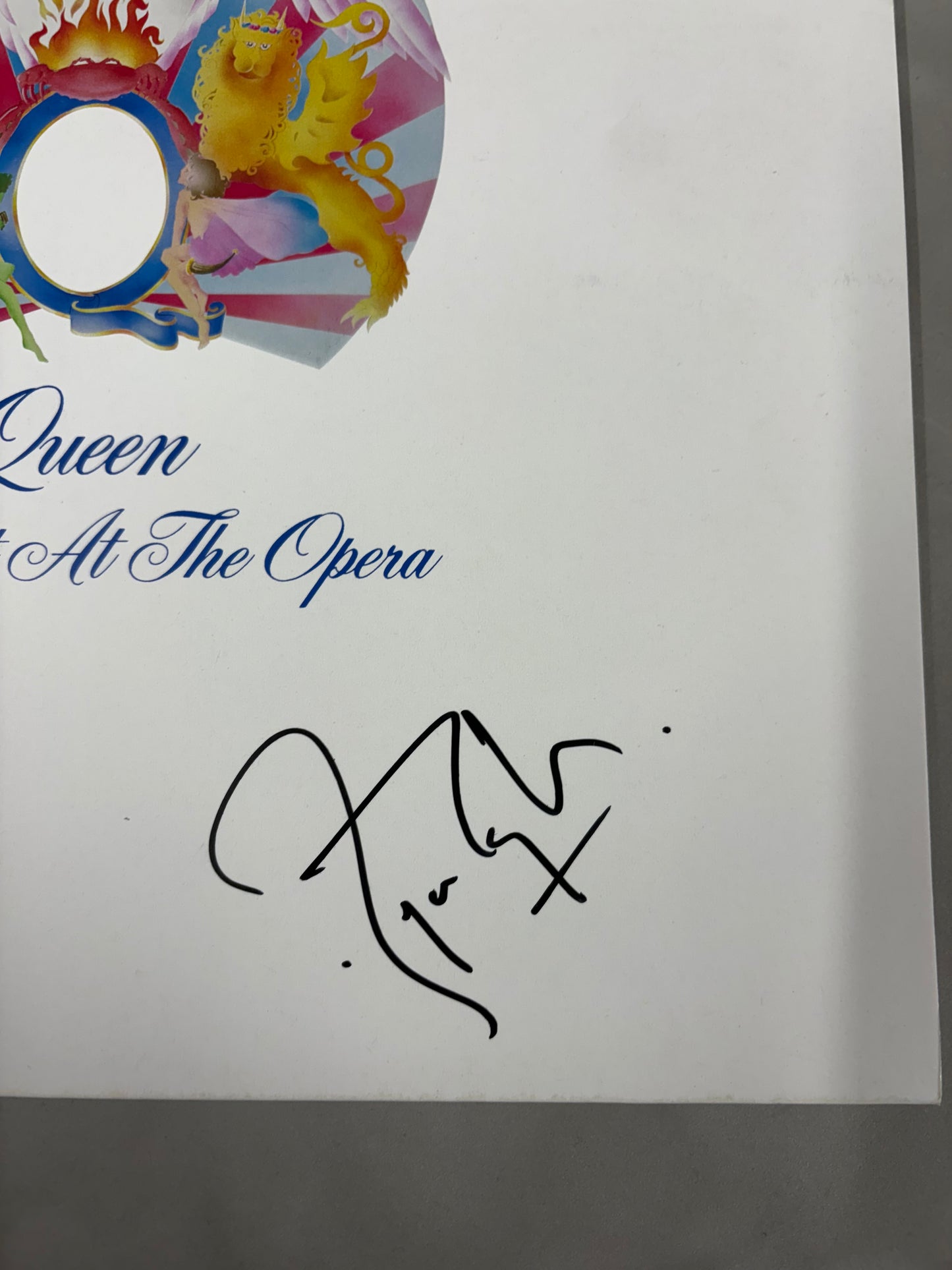 Roger Taylor 'Queen' Signed A Night At The Opera 12'' Vinyl with COA