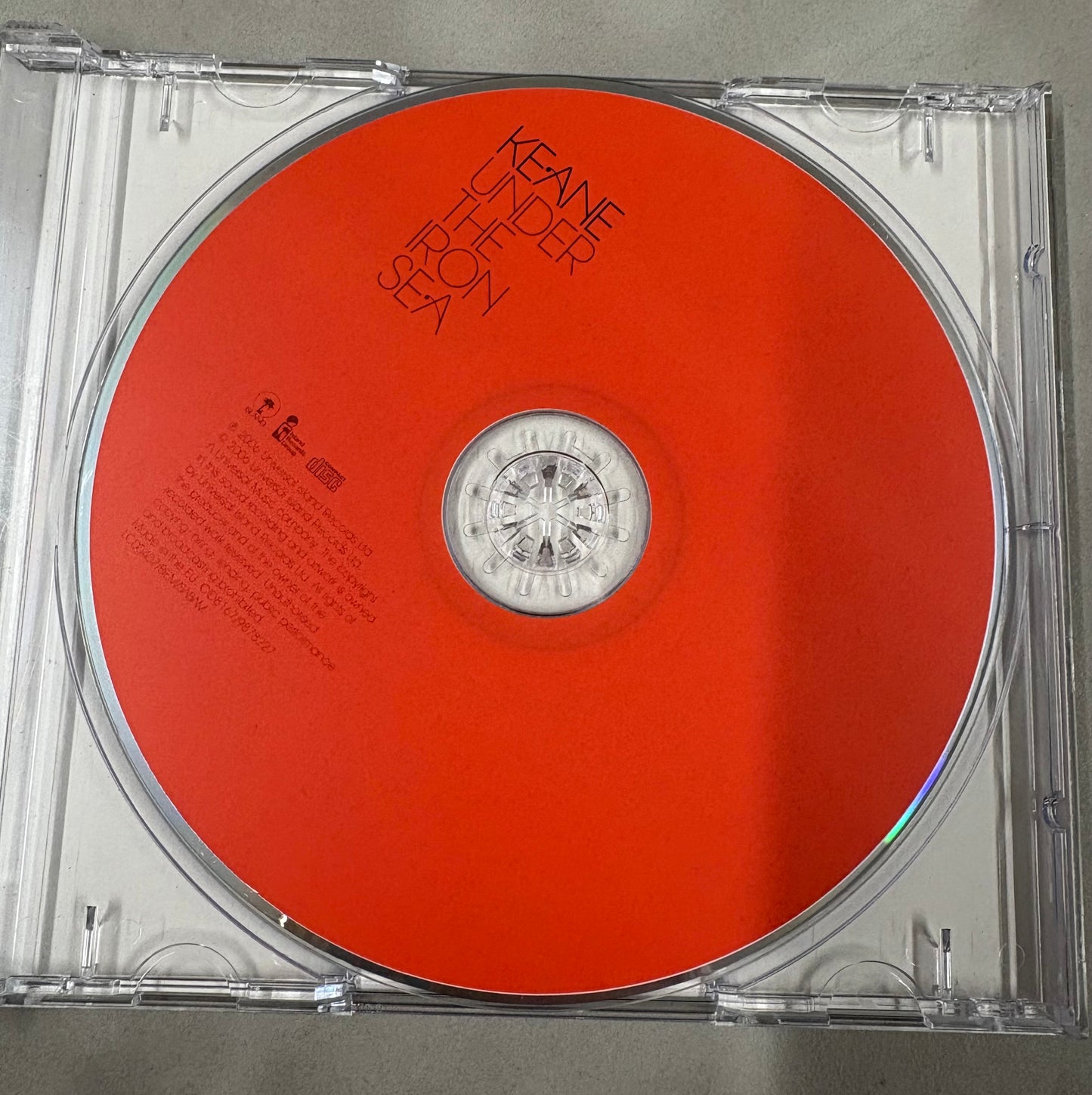 Tom Chaplin 'Keane' Signed 'Under The Iron Sea' CD Cover with COA