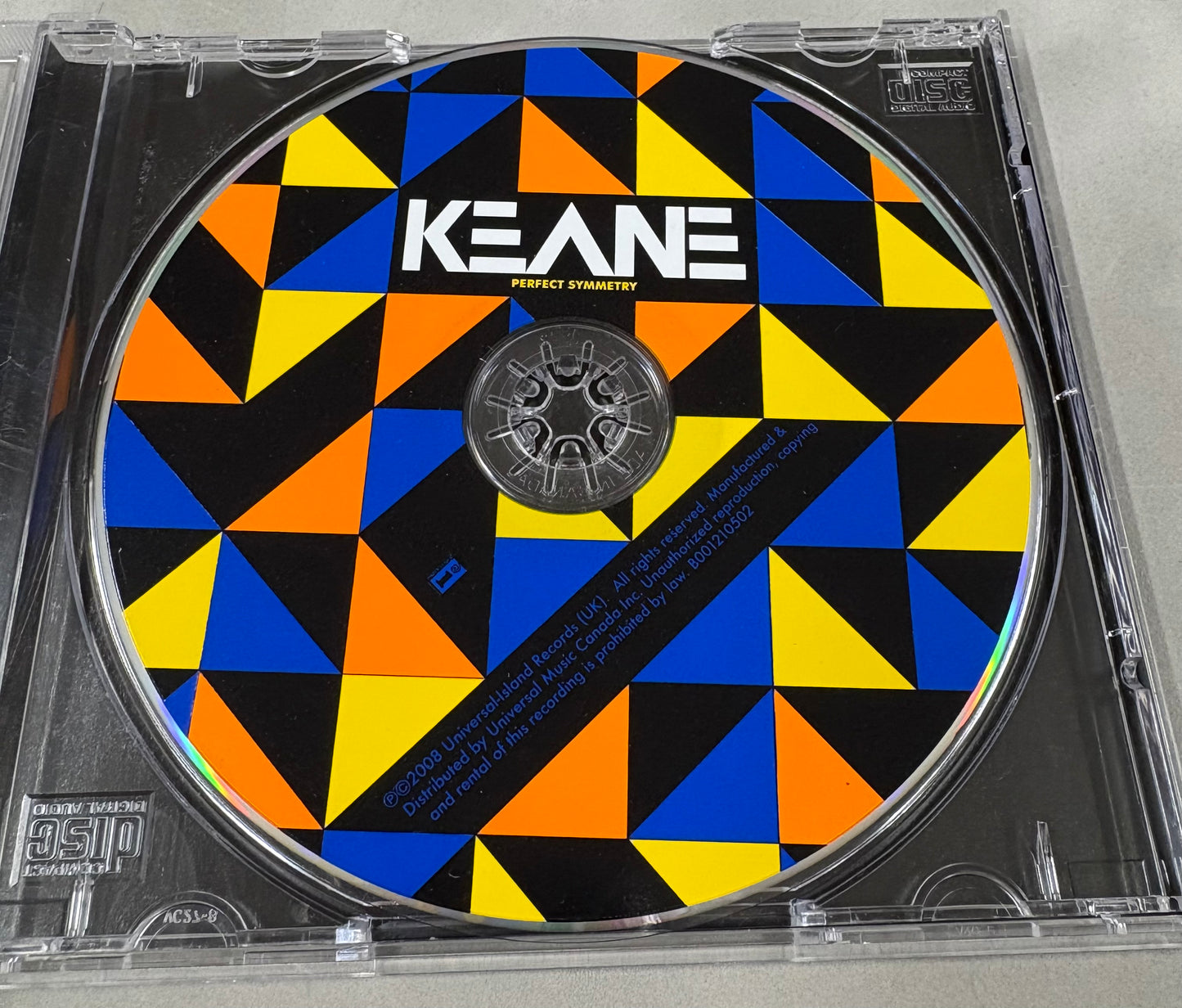 Tom Chaplin 'Keane' Signed 'Perfect Symmetry' CD Cover with COA