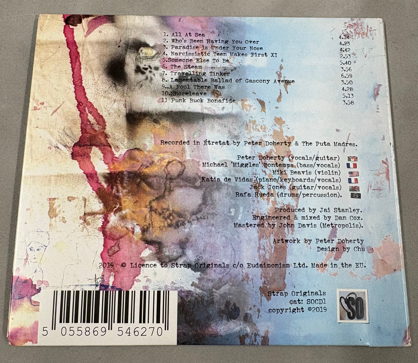 Peter Doherty & the Puta Madres Signed CD Cover with COA (1)