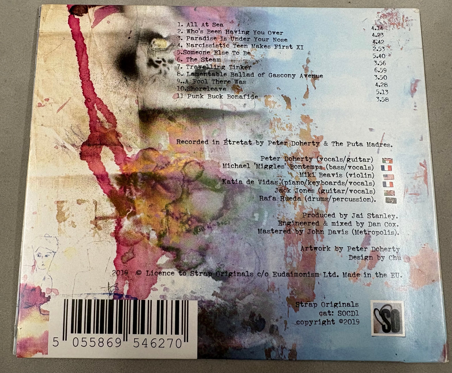 Peter Doherty & the Puta Madres Signed CD Cover with COA (2)