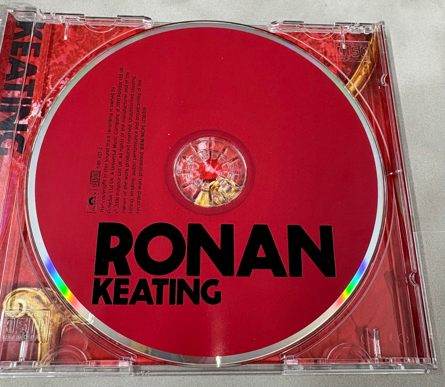 Ronan Keating 'Boyzone' Signed CD Cover 'Ronan' with COA