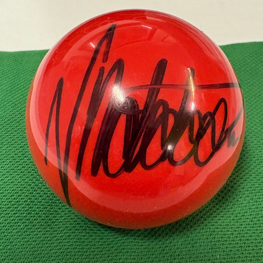 Neil Robertson Signed RED Snooker Ball + Dealer COA