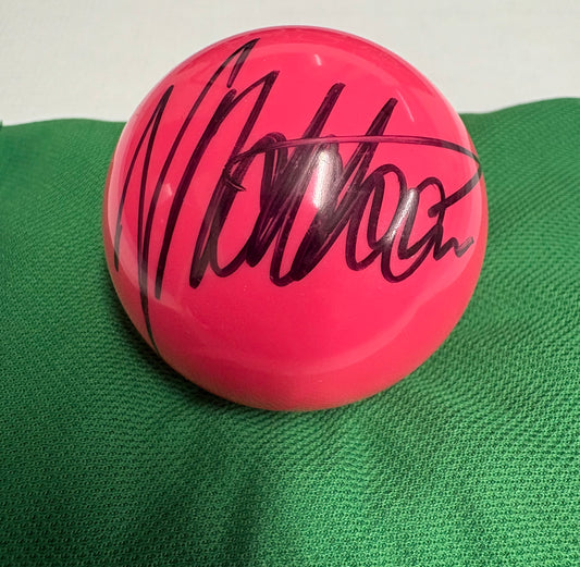 Neil Robertson Signed PINK Snooker Ball + Dealer COA