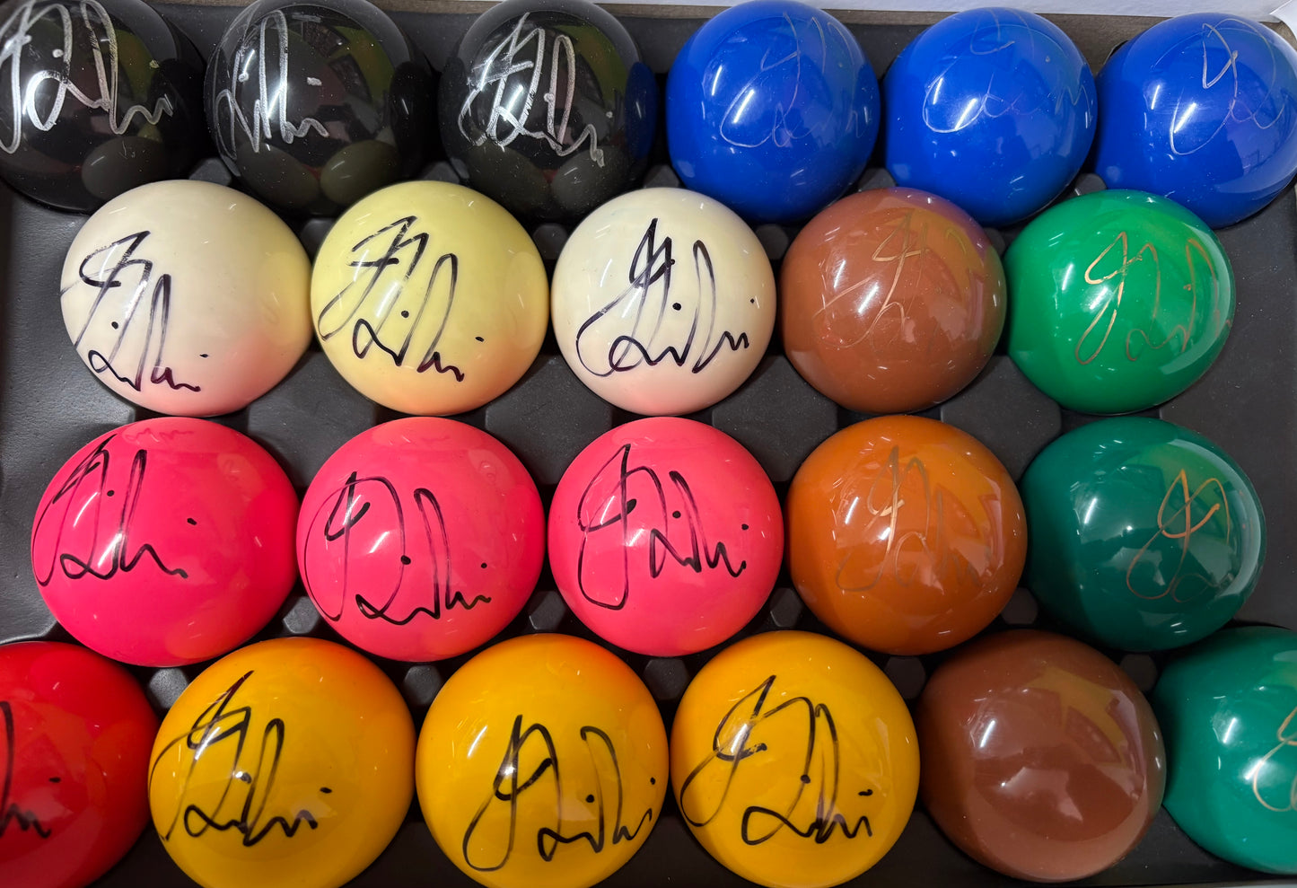 Jack Lisowski Signed WHITE Snooker Ball (Private Signing) + Dealer COA