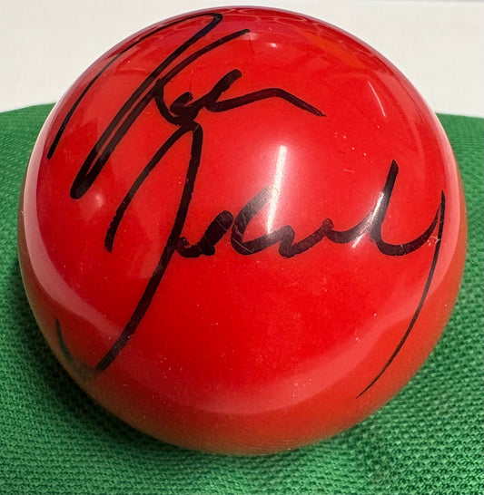 Ken Doherty Signed 3/4 Size RED Snooker Ball + Dealer COA