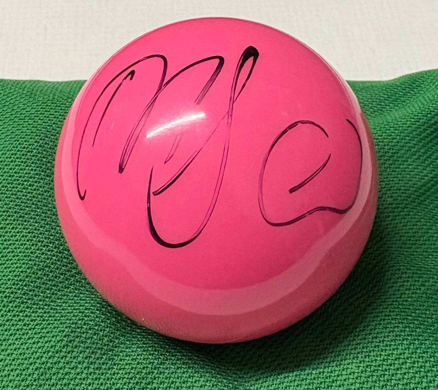 Matthew Selt Signed PINK Snooker Ball + Dealer COA