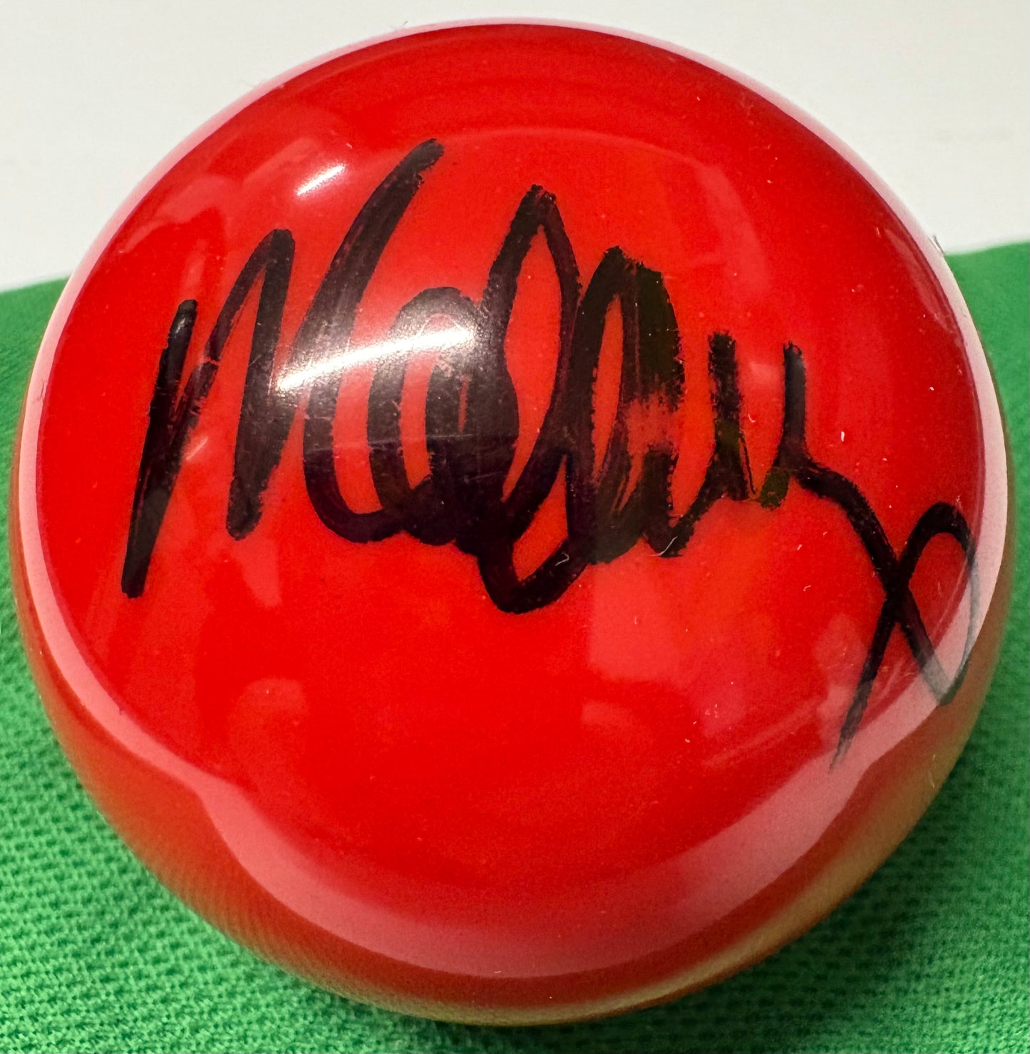 Matthew Stevens Signed RED Snooker Ball + Dealer COA