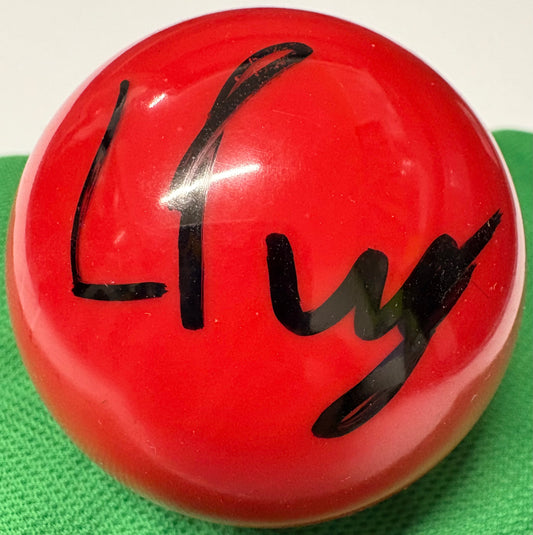 Liam Pullen Signed RED Snooker Ball + Dealer COA