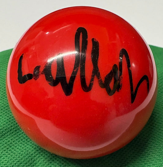 Lewis Ullah Signed RED Snooker Ball + Dealer COA