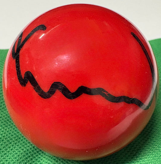 Josh Thomond Signed RED Snooker Ball + Dealer COA